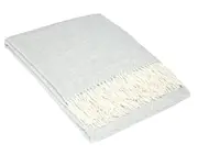 Chiswick Cashmere and Merino Wool Blend Throw - Light Grey