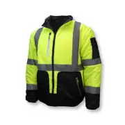Radians SJ510-3ZGS-L Quilted Reversible Jacket with Zip-Off Sleeves, Large