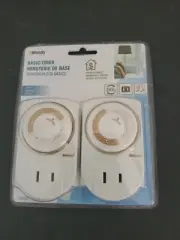 Woods 2-Pack 50006 Basic Timer Indoor 24-Hour Outlet Timer Brand New in Package