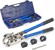 Copper Tube Fittings Crimping Tool with 1/2,3/4 and 1-Inch Jaw for Propress Copp