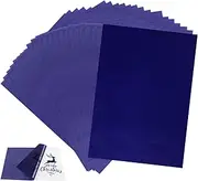100 Sheets of Carbon Paper Transfer Paper, Blue Graphite Paper, A4 Transfer Paper, Graphite Copy Paper, Black Copy Paper, Tracing Paper, A4 Tracing Paper, for Tracing on Cardboard, Paper and Canvas