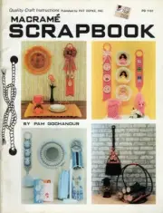Macrame Scrapbook by Pam Gochanour Clock, Mirror, Bow, Mat, Wreath PD 1151 NOS