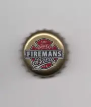 The Original Firemans Brew Craft Beer Bottle Cap Magnet