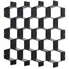 Honeycomb Separator Adjustable Drawer Organizer Divider for Underwear Black