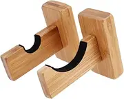 SUPVOX Baseball Bat Wall Mounted Stick Case Stand Baseball Bats Rack Display Bat and Softball Baseball Bat Wooden Brown