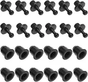 Be In Your Mind 24pcs Audio Grille Clips Speaker Assembly Accessory Male and Female Clips for Speaker Grille and Cabinet Fixing with 12 Each of Male Female Clips