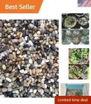 40 LBS River Rock Stones, Natural Decorative Polished Mixed Pebbles Gravel,Ou...