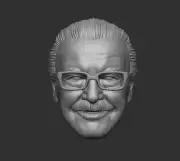 Stan THE MAN Lee the Creator custom head for Marvel Comics action figures