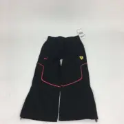 PUMA Ferrari Boys Athletic Polyester Sweat Pant Black Elastic Waist Casual 5 New