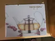 1.0L Glass Teapot with Stainless Steel Infuser