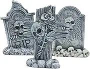 Gogogmee Zombie Halloween Decorations Outdoor Tombstone Yard Sign Cross Wall Art for Halloween Party Lawn Ornaments