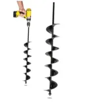 3x24-Inch Garden Auger Drill Bit for Planting and Post Hole Digging - Upgraded