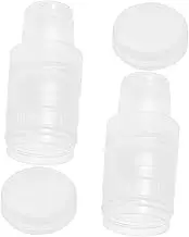 BESPORTBLE 2 Sets Separable Plastic Honey Bottle Lids Compact Design for Accurate Measurement Airtight Seal for Freshness for Home Use Go Storage
