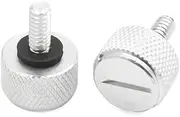 uxcell 2pcs Silver Tone 6mm Thread Dia Motorcycle Seat Bolt Screw for Harley Davidson