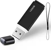 USB Stick 128 GB, Memory Stick 2.0 Memory Stick USB 128G Flash Drive 128 Gbyte for PC/Laptop/Notebook (Black)
