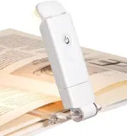 DEWENWILS USB Rechargeable Book Reading Light, Warm White, Brightness Adjustable