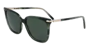 FERRAGAMO SF2037S 315 STRIPED GREEN 56/18/145 FEMALE Sunglasses
