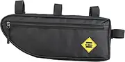 Oshhni Bicycle Frame Storage Bag Cycling Accessory Hiking Travel Commuting Stable Outdoor Side Pocket Down Tube Bike Bag for Wallet, L