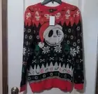 Disney Nightmare Before Christmas Holiday Sweater Jack Skellington Oogie Boogie