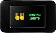 12V 3A ON-OFF Horizontal Push button Switch DRIVING LIGHTS for Nissan PATROL GQ (1987~1997) GU Series 1 (1997~2001) AMBER GREEN