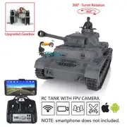 Henglong 1/16 7.0 Panzer IV F2 RTR RC Tank 3859 FPV 360° Turret Steel Gearbox