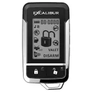 EXCALIBUR ALARMS 159-03 2-WAY 5-BUTTON MONOCHROM LCD KEY FOB REMOTE TRANSMITTER