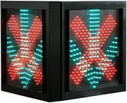 LED Traffic Signal Light,Diameter 600MM Traffic Light,Red-Green LED Traffic Light,Control Lane Indicators,Industrial Traffic Lights(Size:12~24V DC)