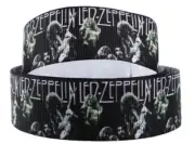 Led Zeppelin Rock Band 1" Wide Repeat Ribbon Sold in Yard Lots - USA SELLER