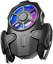 Diyeeni AK03 Mobile Phone Cooler Radiator, Phone Cooling Fan with Game Controller Triggers, RGB Light, Cellphone Heatsink Cooling with 3 Speed Fan, for IPhone for Android