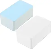 SECFOU 200Sheets Kraft Blank Note Cards for DIY Art Study Smooth Surface Memo Cards for Creative Projects for Flashcards Writing