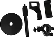 Kisangel 1Pc Adjustable Microphone Stand for Desktop Use Tube Holder with Phone Bracket for Conferences Studios and Performances Compatible with Various Microphones