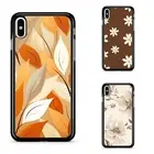 Dustproof Case For iPhone XS 11 12 13 14 15 16 Pro Max Boho Brown Flower neutral