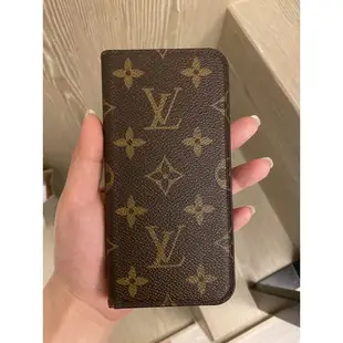 二手正品 有使用痕跡 LOUIS VUITTON LV 手機APPLE IPHONE X.XS 5.8吋通用 老花手機殼