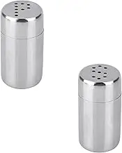 2 Pcs Mini Salt and Pepper Sets,410 Stainless Steel Salt Shaker Small,Portable Mini Spice Jars,Simple Travel Salt and Pepper Sets, S and P Shaped Hole,for Home Kitchen Camping Restaurant
