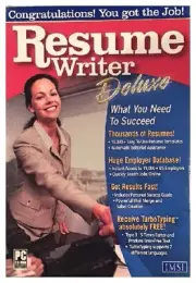 Resume Writer Deluxe Pc New Boxed XP 1000's Of Resumes Hugh Employer Database