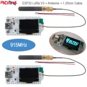 2x 915MHz Module ESP32 WiFi LoRa OLED V3 Board Type-C SX1262 + 915 LoRa Antenna