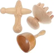 TOVINANNA Wooden Massage Tool Set Body Massager for Shoulder Back Head Feet Compact Cup Scrape Tool Premium Quality Easy to Use