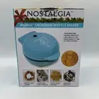 Nostalgia MyMini Snowman Waffle Maker Holiday Breakfast Brunch Dorm Camper Gift