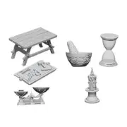WizKids Deep Cuts Unpainted Miniatures Workbench and Tools Ages 8 Years and Up