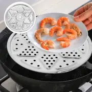 2 Pcs Stainless Steel Steamer Pressure Canner Parts Steaming Rack