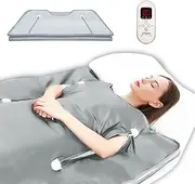 Portable Far Infrared Sauna Blanket for Fast Recovery,Saunas for Home Relaxation,A Relaxing Infrared Sauna Detoxification, with Remote Contorller and large Screen Display