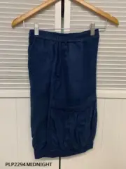 PLP2294 Midnight Small NWT Match Point Linen Short Pocket Flat Front NEW Blue
