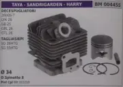 Cylinder And Piston Complete Hedge Cutters Taya Sandrigarden Harry Sg 26HTG