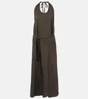 [Lemaire] Lemaire Apron gathered midi dress UK 8 brown