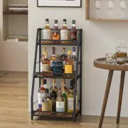 Liquor Stand Versatile Corner Wine Bottle Display Stand Trapezoid Wine Rack
