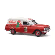 Classic Carlectables 1:18 Scale Holden EH Panel Van Kellogg's Diecast Model Car Red