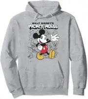 NWT $48 youth Disney Mickey And Friends Mickey Mouse Sketches Pullover Hoodie