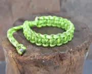 Mad Max Style ''Radioactive'' Adjustable Paracord Survival Bracelet Handmade