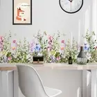 2PCSNature Grass Wall Decal Sticker Art Decor Plant Flower Leaves Home Mural DIY