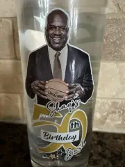 Shaquille O’Neal 50th Birthday Party Bash Water Bottle RARE COLLECTIBLE NEW SHAQ